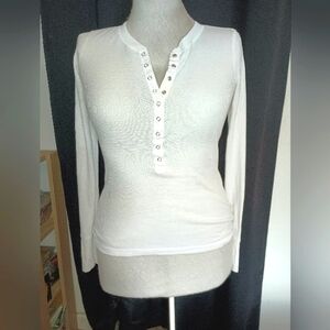 Long sleeve white blouse size L